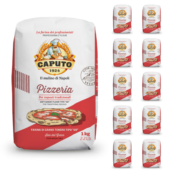 10 Pack Harina Para Pizza Caputo Pizzeria Tipo 00 De 1 Kg