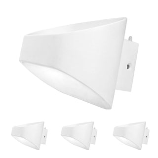 4 Luminarias LED pared exterior 6W Luz blanca fría