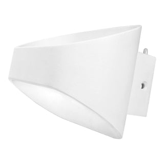 Luminaria LED pared exterior blanco 6W Luz blanca cálida