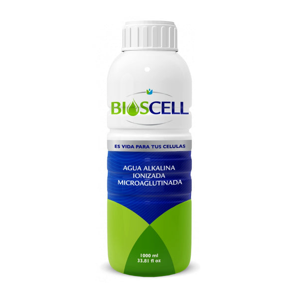 Agua alcalina Bioscell ionizada microaglutinada 1L PH 11