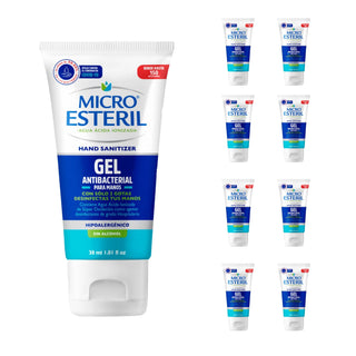 Kit 8 Gel antibacterial Micro Esteril agua ácida ionizada 30 ml 150 aplicaciones