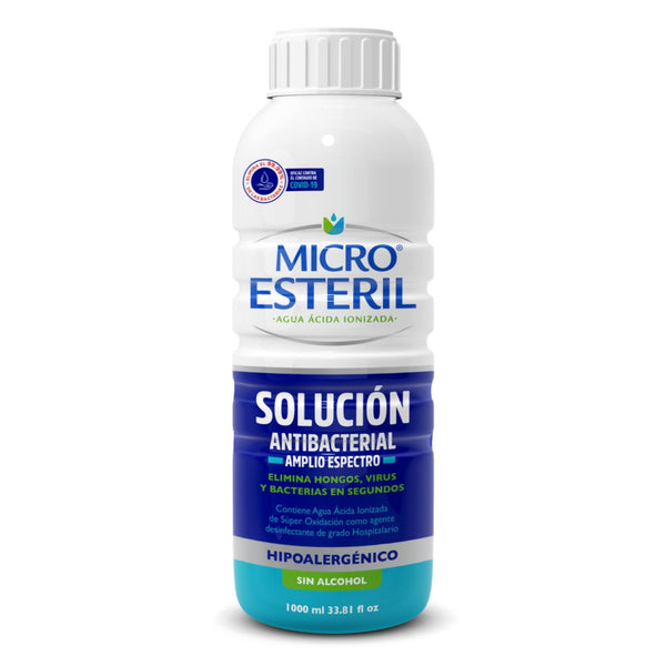 Solución antibacterial Micro Estéril agua ácida ionizada 1 L