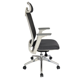 Silla operativa altura ajustable base blanca Mod OF-0095-WH