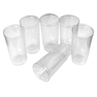 Juego de 6 Vasos 1 L Transparente Policarbonato Resistente