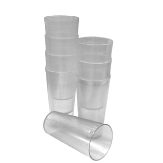 Juego de 8 Vasos 20 Oz Transparente Policarbonato Resistente