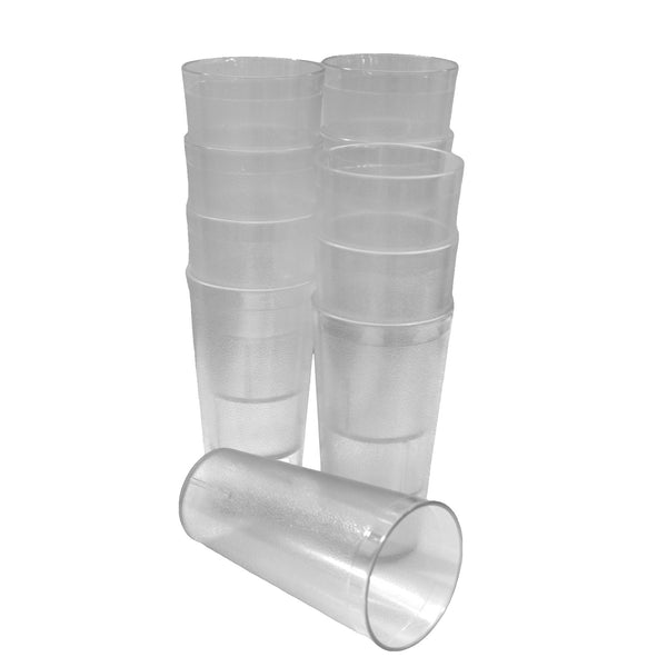 Juego de 12 Vasos 20 Oz Transparente Policarbonato Resistente